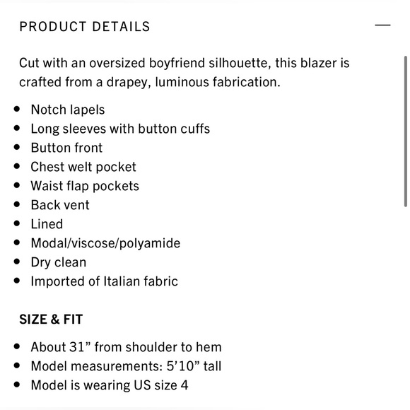 🖤STUNNING🖤NWT ALC Dakota Blazer, 6 - Picture 15 of 15